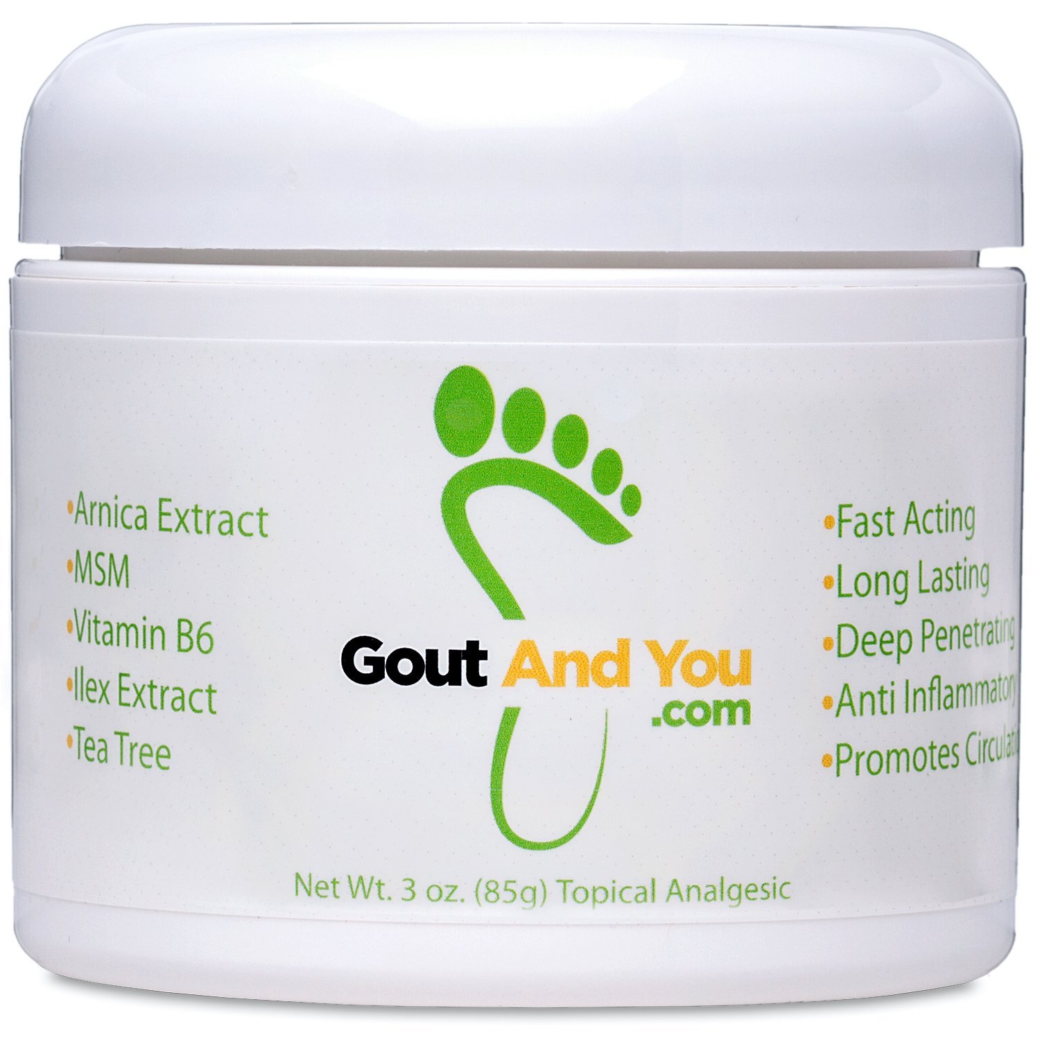 Relief Cream for Joint Discomfort, Flare-Ups, Tendon - Fast Acting Muscle Ache Relieving Rub with Arnica/Ilex Leaf Extract, Aloe Vera and Tea Tree Oil
