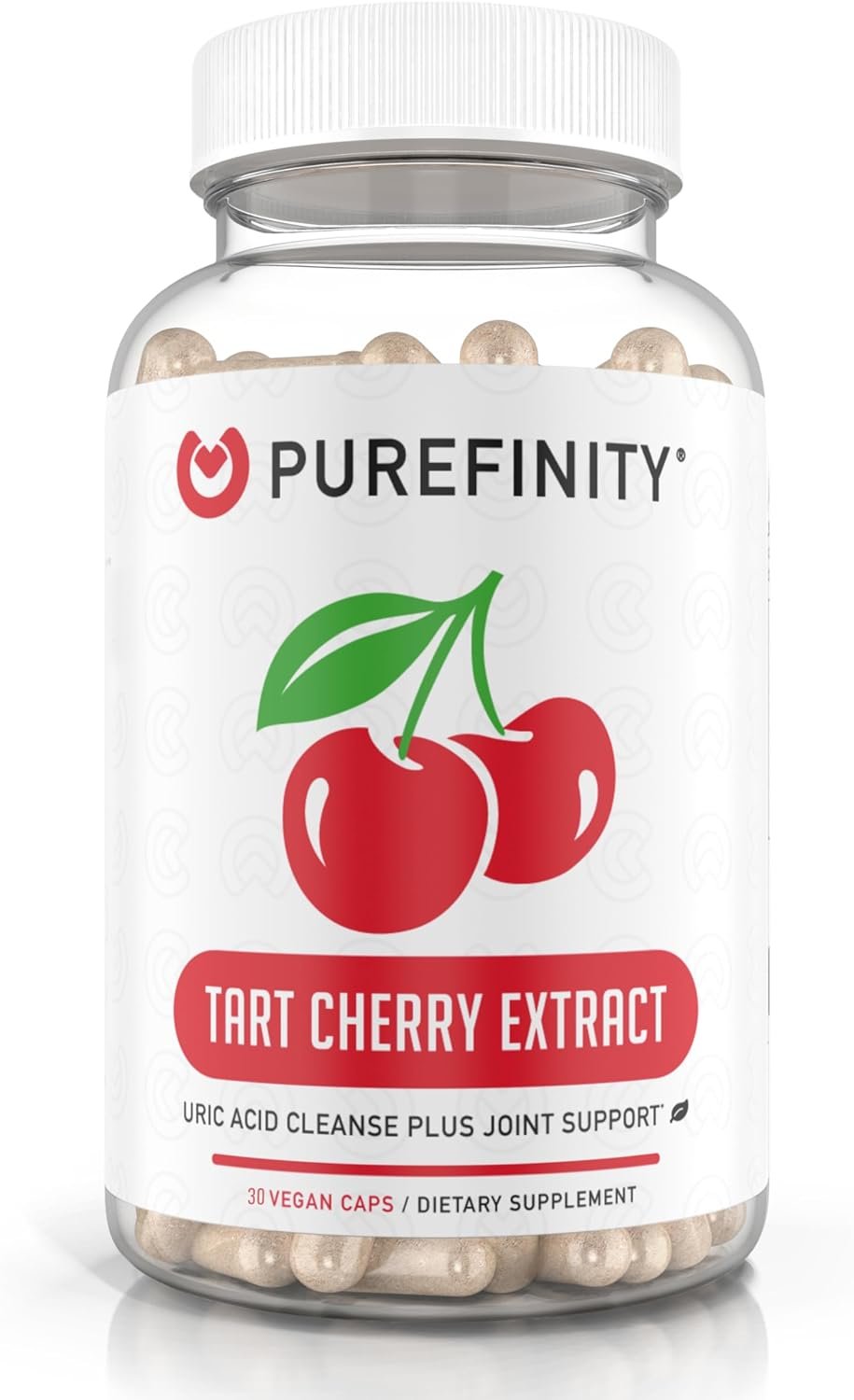 Tart Cherry Capsules – Uric Acid Flush  Cleanse with Powerful Raw Tart Cherry Extract 3000 mg, Supports Joint  Muscle Comfort, Non-GMO, Gluten Free, Vegan – 180 Capsules (6 Month Supply)