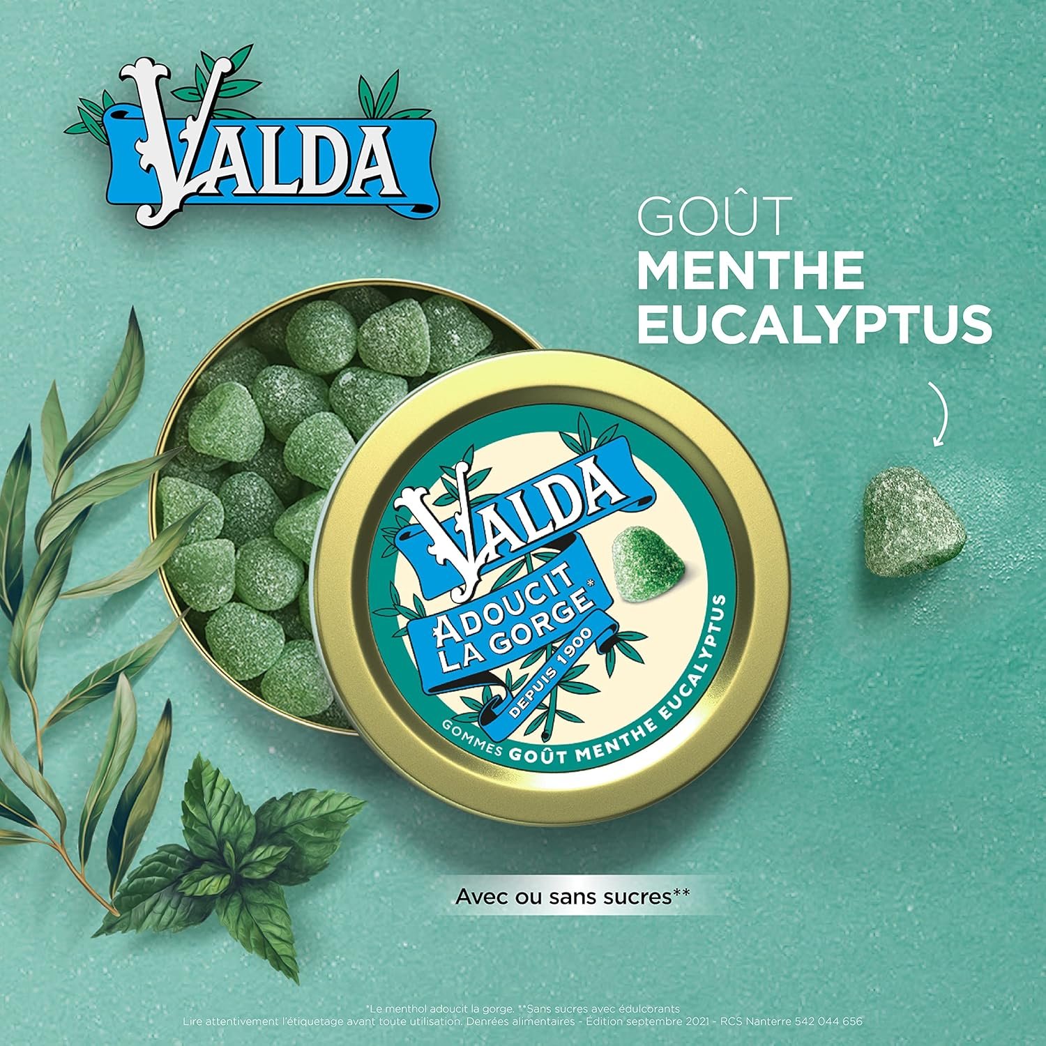 VALDA Gommes goût Menthe Eucalyptus Sans sucre review
