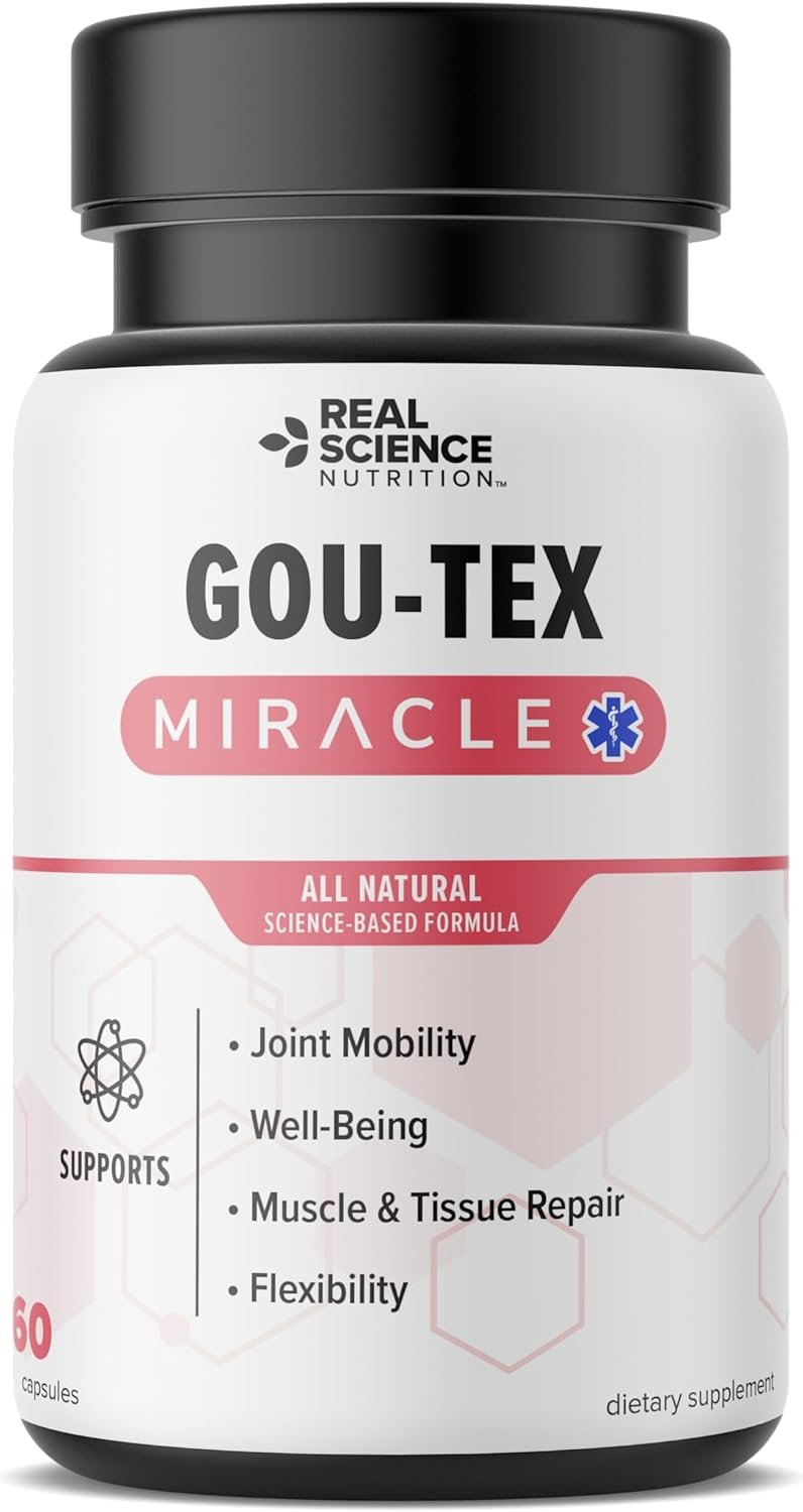 Offers Gou-Tex Miracle Helping Relieve Symptoms of Gout such as Severe Pain, Stiff and Swollen Joints, Discomfort, Inflammation and Redness, Limited Range of Motion