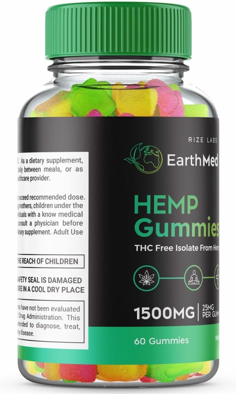 (5 Pack) EarthMed Gummies, EarthMed Gummies 300mg for Tinnitus Gout Blood Pressure, EarthMed Gummies for Men, Earth Med Gummies Stamina, Earth Med for Performance Endurance (300 Gummies)