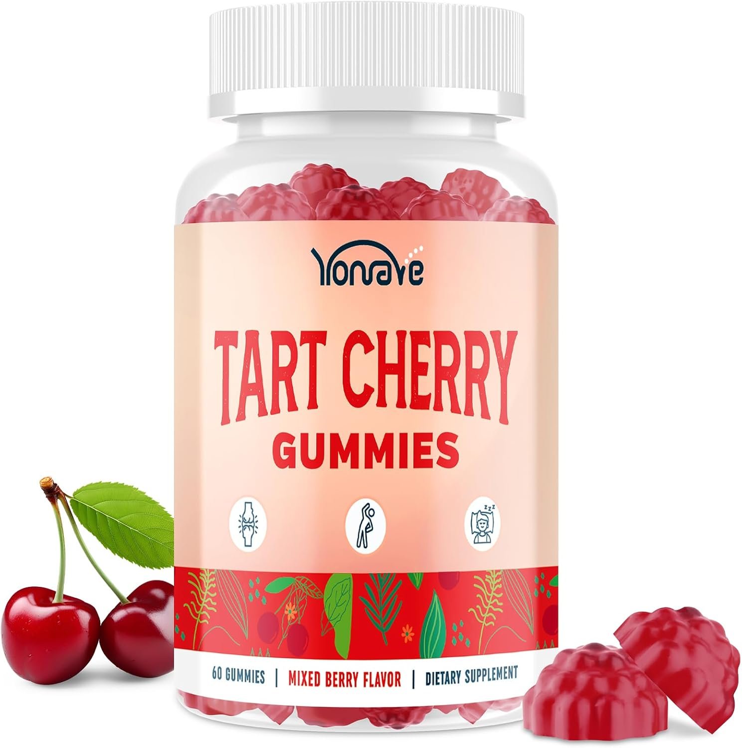 3300mg Tart Cherry Gummies for Uric Acid Cleanse, Sleep, Gout, Joint  Kidney Support – Tart Cherry Extract with Celery Seed, Melatonin, Vitamin C – Detox  Antioxidant – Mixed Berry Flavor, 60 Count