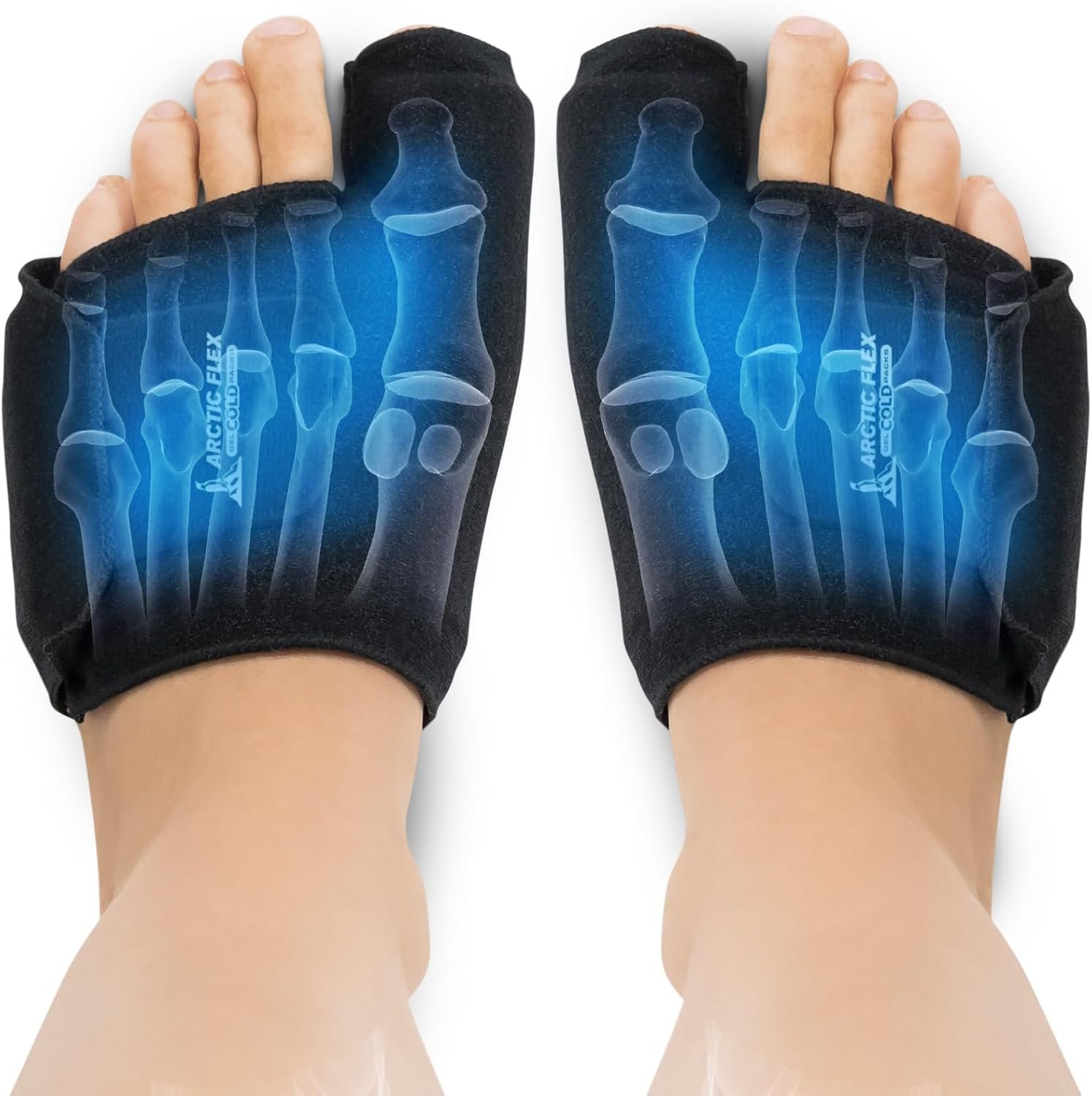 Arctic Flex Foot Ice Pack (Pair) Toe Wrap for Bunion, Plantar Fasciitis, Hallux Valgus, Gout, Swelling Injuries - Cold Heat Gel Therapy for Joint Pain Relief Feet Recovery - Reusable Compression Arctic Flex Foot Ice Pack (Pair) Toe Wrap for Bunion, Plantar Fasciitis, Hallux Valgus, Gout, Swelling Injuries - Cold Heat Gel Therapy for Joint Pain Relief Feet Recovery - Reusable Compression