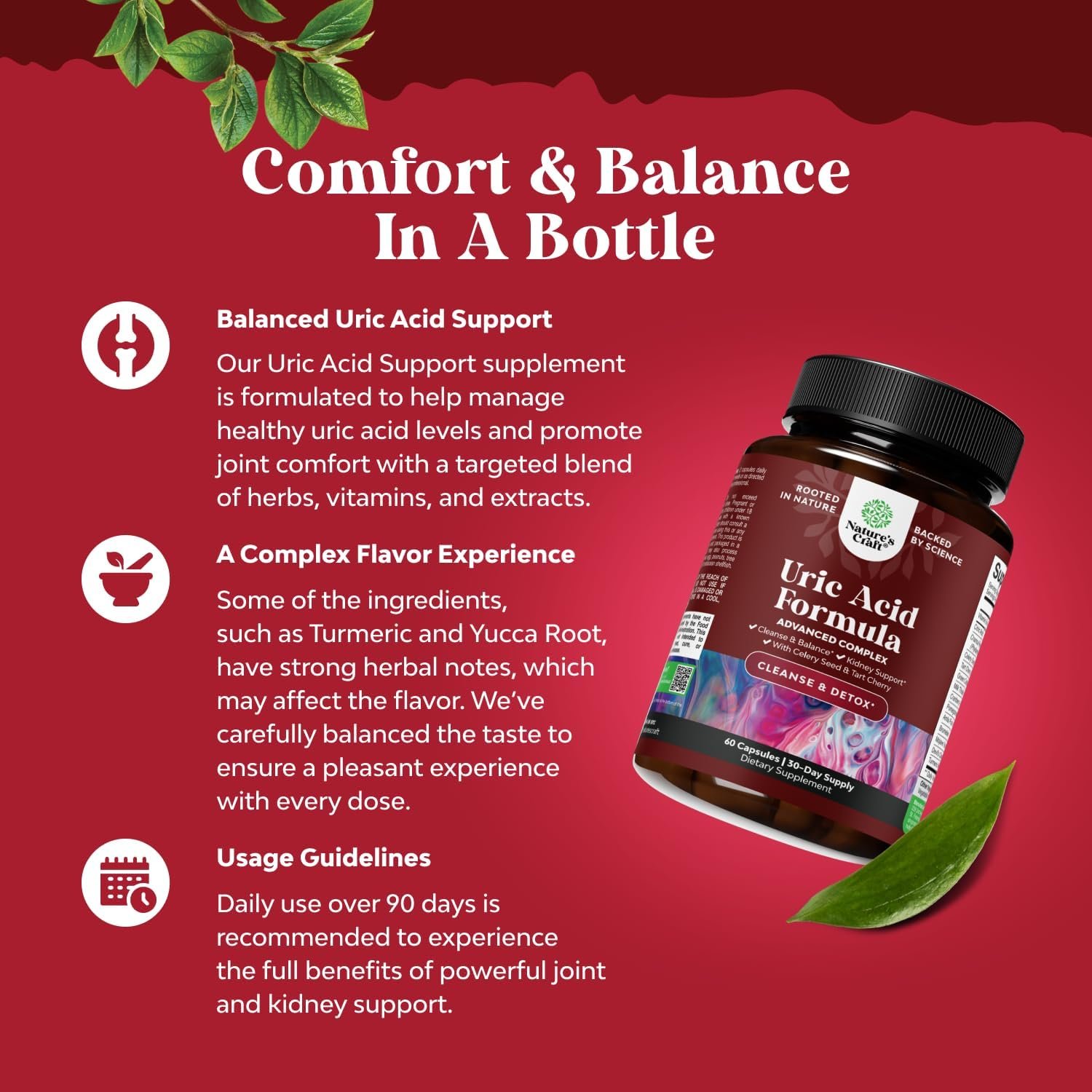 Green Coffee Bean Extract for Uric Acid Cleanse  Detox - Green Coffee Beans with Turmeric, Tart Cherry  Celery Seed for Adults - Daily Uric Acid Flush for Joints Support  Kidney Cleanser – 120 Ct