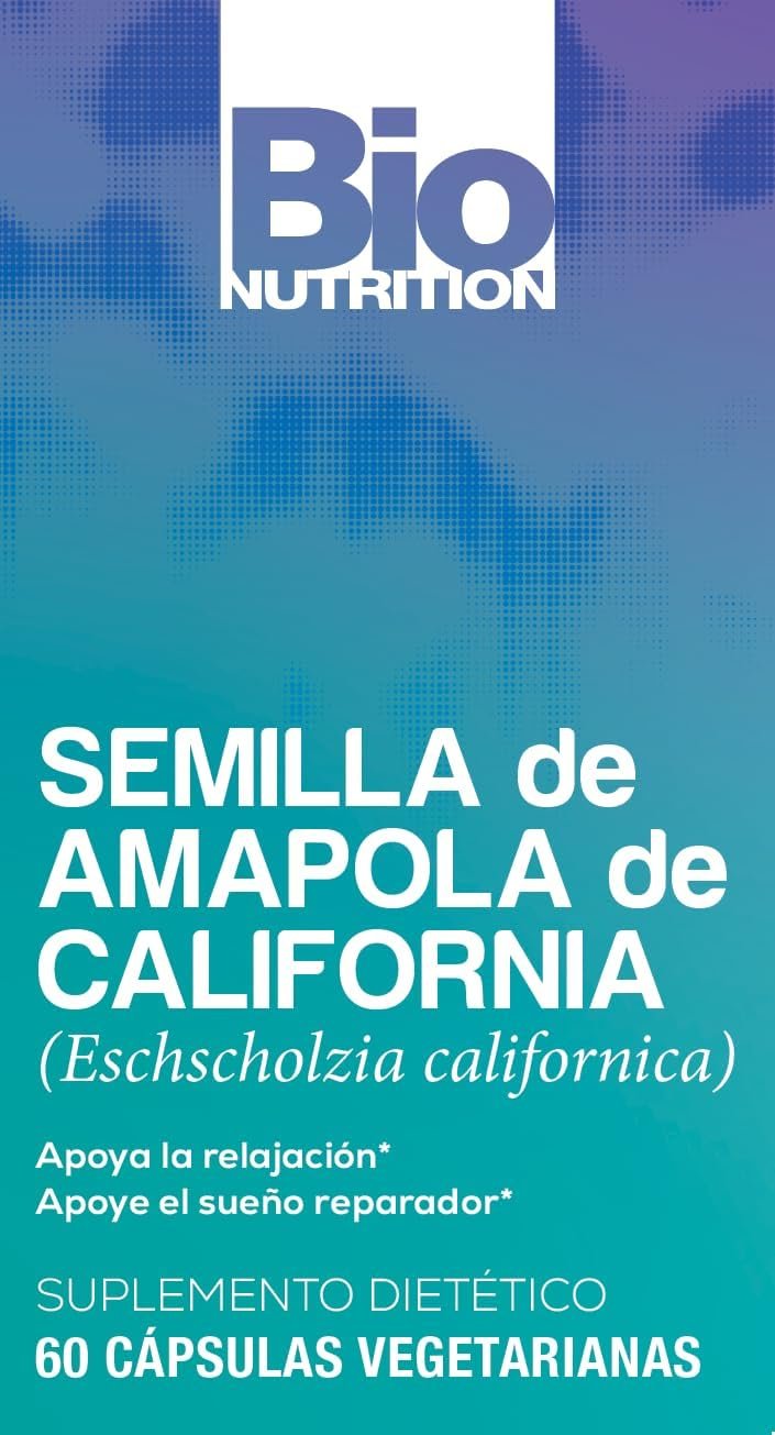 Bio Nutrition California Poppy Vegi-Caps, 60 Count