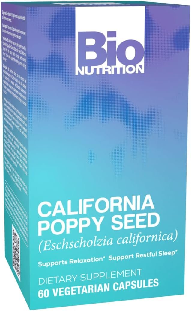 Bio Nutrition California Poppy Vegi-Caps, 60 Count