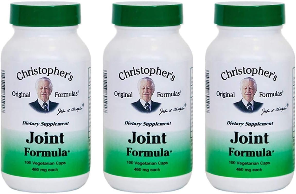Christophers Original Formulas Joint Formula – 100 Vegetarian Capsules – Synergistic Herbal Blend for Joint Support – Made in The USA