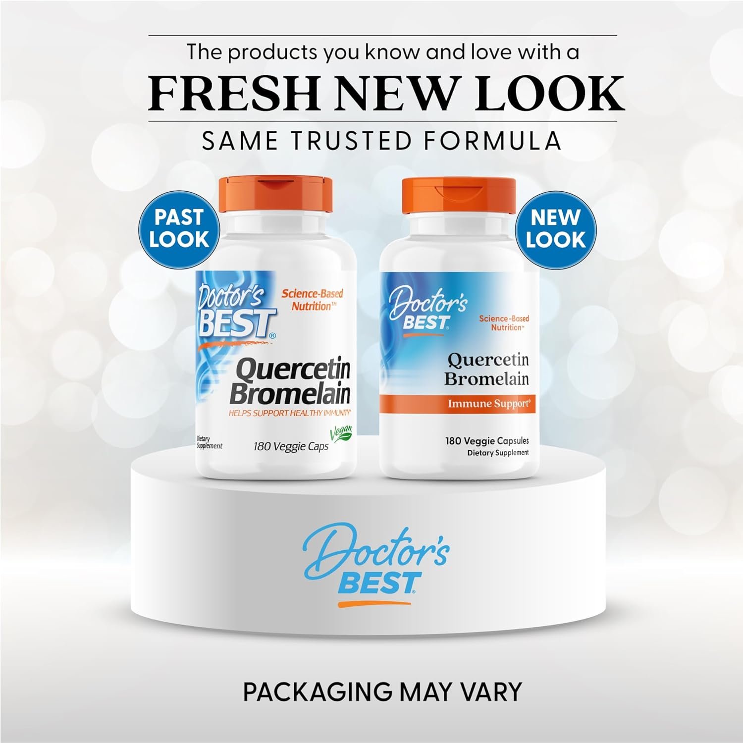 Doctors Best Quercetin Bromelain, Immunity Support Capsule, Heart, Joint  Healthy Respiratory System, Non-GMO, Vegan, Gluten Free, Soy Free,180 VC