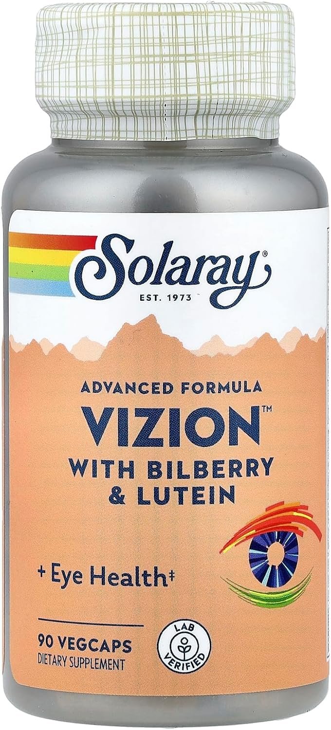 SOLARAY Vizion, Veg Cap (Btl-Plastic) 42mg | 90ct
