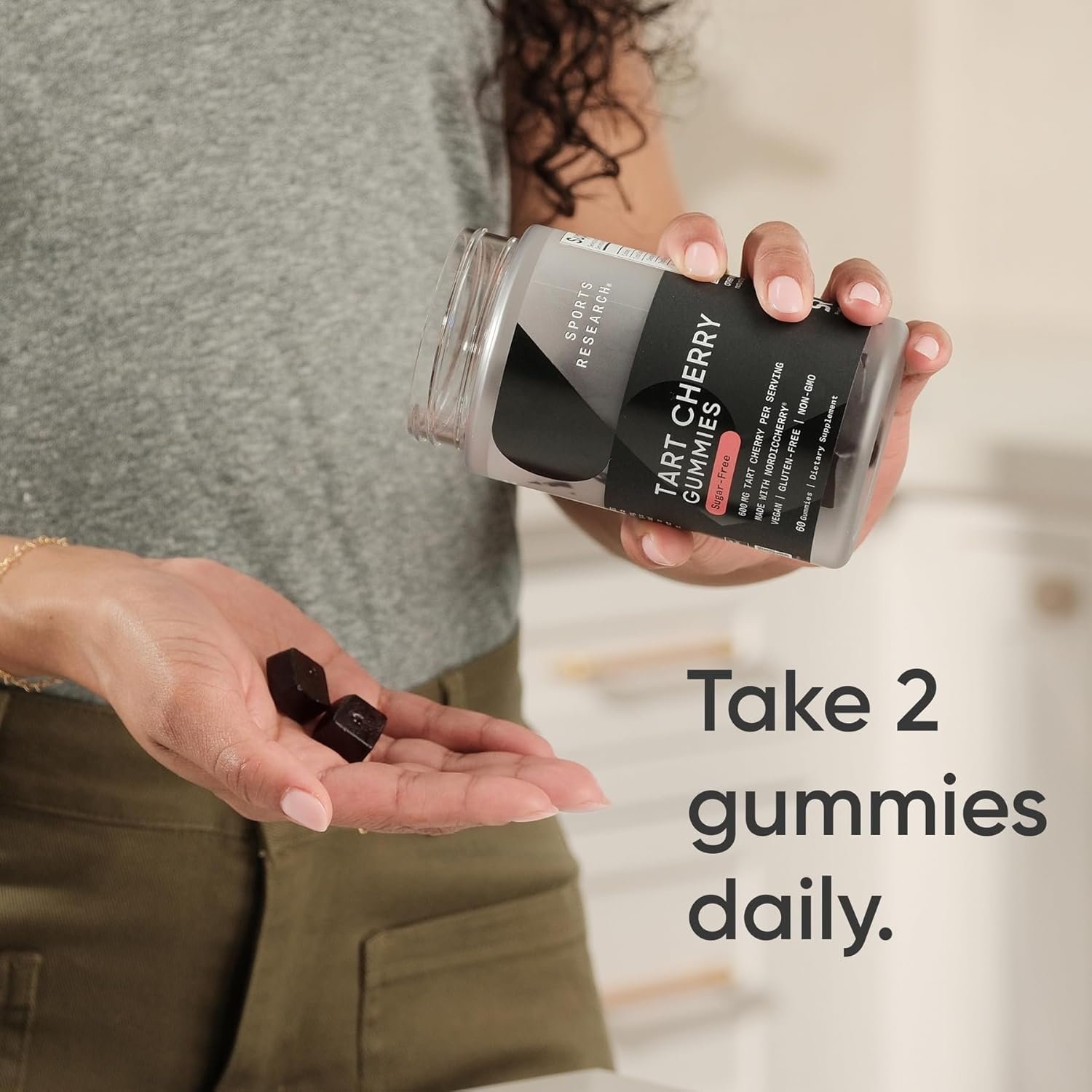 Sports Research Tart Cherry Capsules - Made from Montmorency Tart Cherries - Non-GMO  Gluten Free - 60 Liquid Softgels