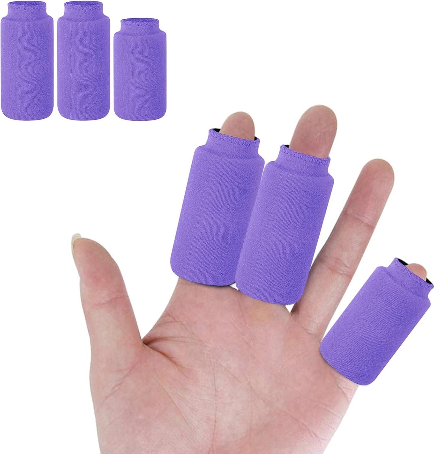 ThreeH Finger Gel Ice Pack 3 Finger Ice Sleeves Lasting Cold Compress Cold Packs for Injuries Arthritis Tendonitis Gout Tendinitis Sprains,Purple