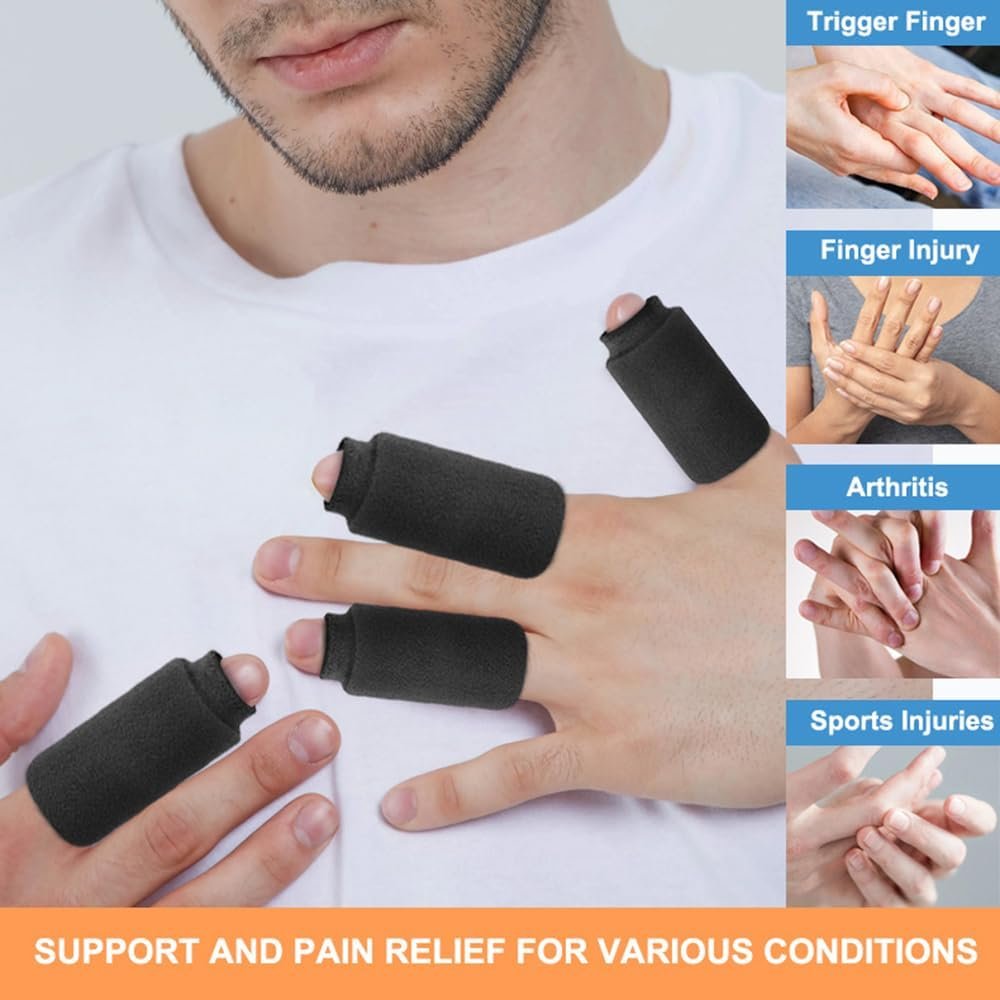 ThreeH Finger Gel Ice Pack 3 Finger Ice Sleeves Lasting Cold Compress Cold Packs for Injuries Arthritis Tendonitis Gout Tendinitis Sprains,Purple
